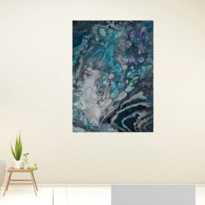 Liquid Gemstones – Original Abstract Fluid Art Painting