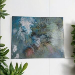 Celestial Drift – Original Abstract Fluid Art Painting