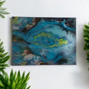Ocean Vein – Original Abstract Fluid Art Painting