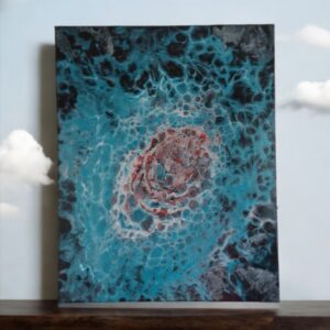 Cosmic Pulse – Original Abstract Fluid Art Painting