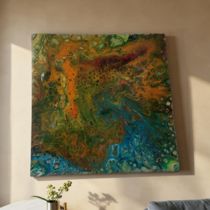 Nature’s Current-Original Abstract Fluid Art Painting