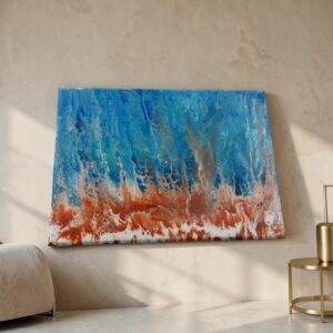 Horizon Flow – Abstract Fluid Art Painting | Original Contemporary Canvas