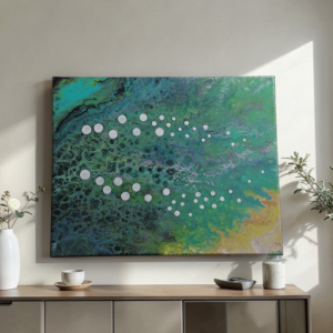 Living Lagoon – Original Abstract Fluid Art Painting