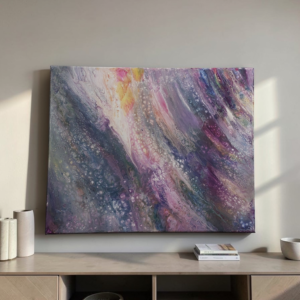 Celestial Mist-Original Abstract Fluid Art Painting