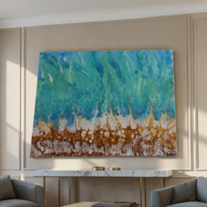 Whispers of Water-Original Abstract Fluid Art Painting