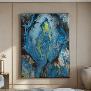 Blue Essence-Original Abstract Fluid Art Painting
