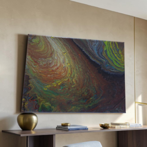 Relics of the Earth – Original abstract painting in a fluid style