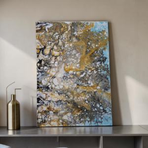 Mineral Light-A refined original abstract fluid art painting